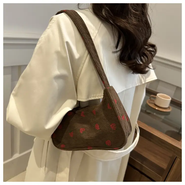 Japanese Style Strawberry Print Shoulder Bag for Girls — feature 28