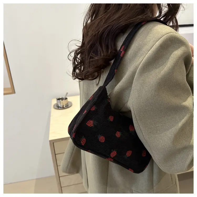 Japanese Style Strawberry Print Shoulder Bag for Girls — feature 32