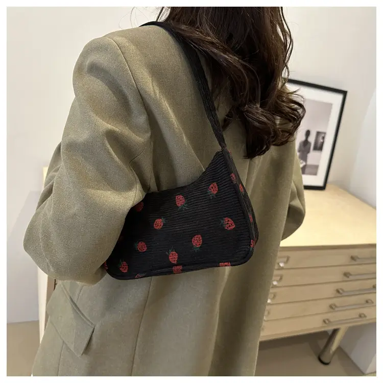 Japanese Style Strawberry Print Shoulder Bag for Girls — feature 36