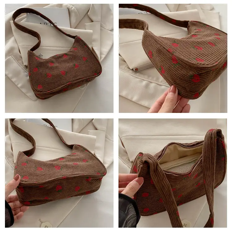 Japanese Style Strawberry Print Shoulder Bag for Girls — feature 8