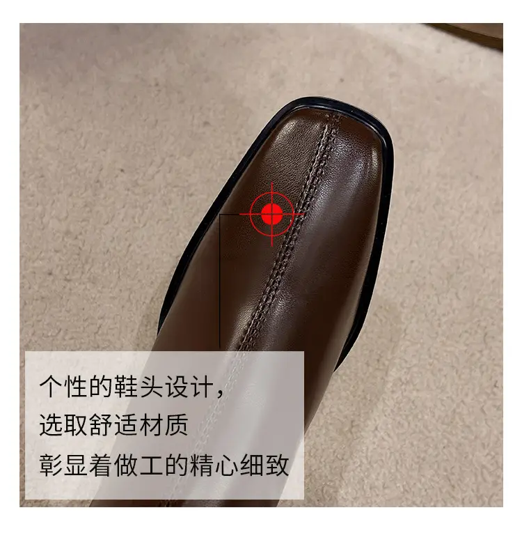 French British Style Short Boots for Women with Thick Heels Wholesale New Autumn and Winter Fashion Versatile Retro Slim High Heel Short Boots for Women — feature 16