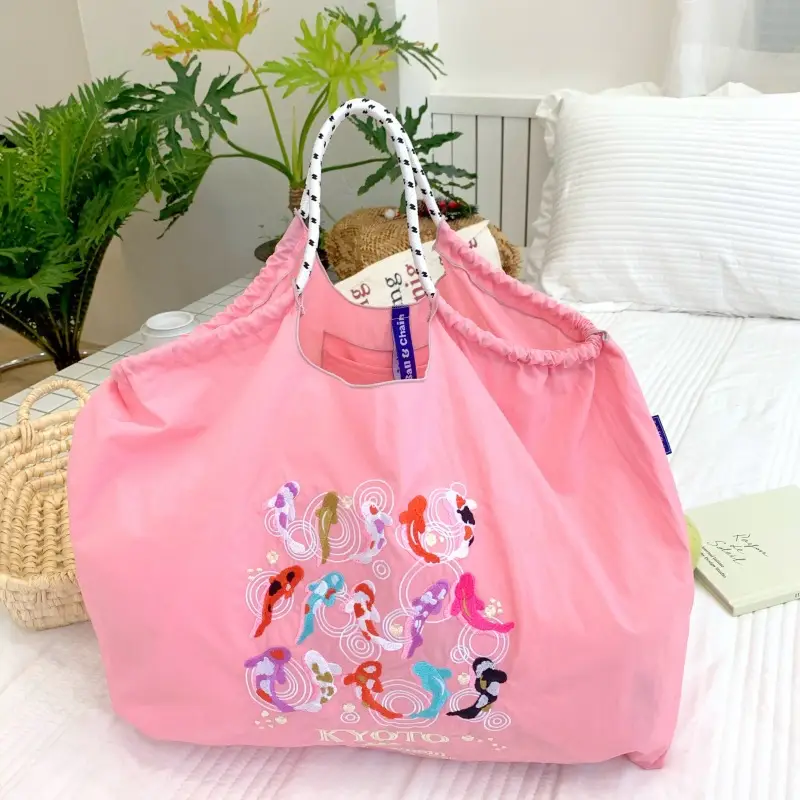 Japanese Embroidered Floral Shoulder Bag Black - Image 80