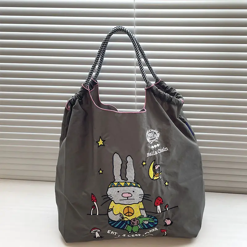 Japanese Embroidered Floral Shoulder Bag Black - Image 87
