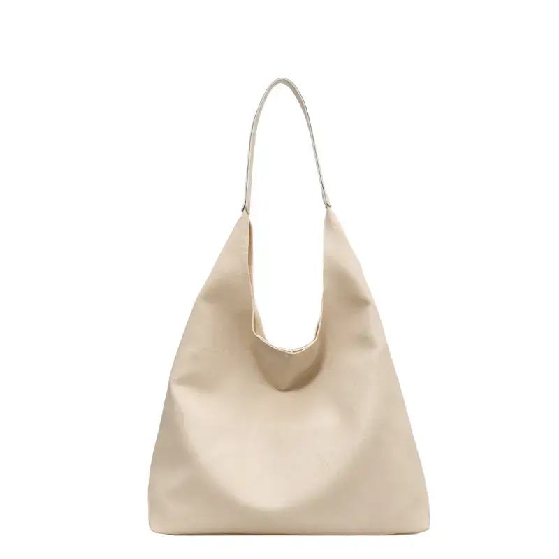 Women's New Autumn Winter Tote Bag Large Capacity Beige - Image 10