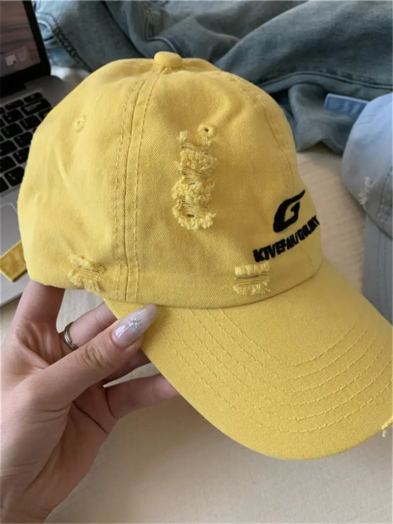 White Baseball Cap with Korean G Logo for Women — feature 28