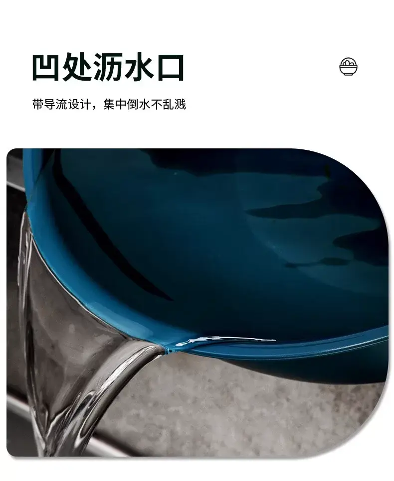 Double-layer Vegetable Washing Basin Draining Basket Six-piece Set Kitchen Living Room Household Washing Fruit Plate Simple Plastic Rice Washing Vegetable Basket — feature 26