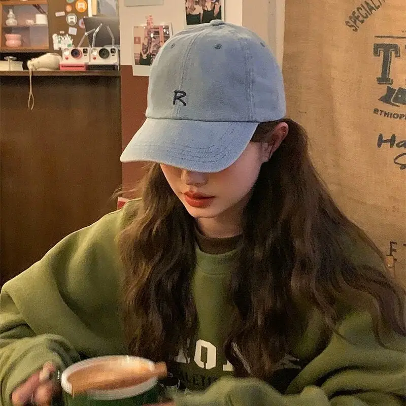 2026 New Denim Baseball Cap with R Logo - Image 5