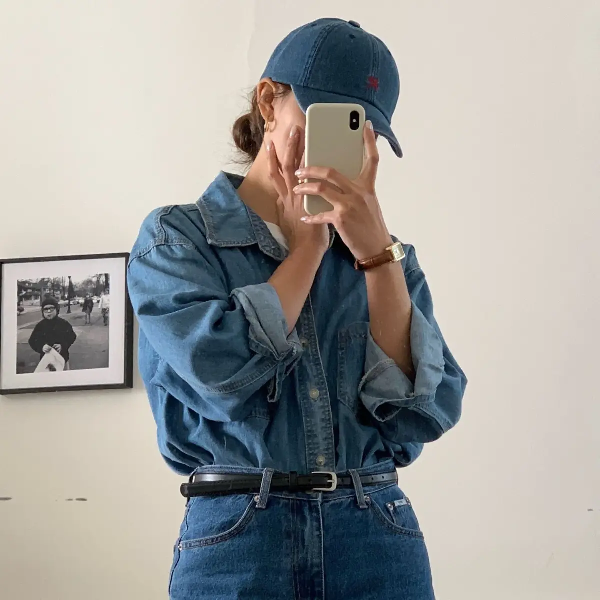 2026 New Denim Baseball Cap with R Logo - Image 6