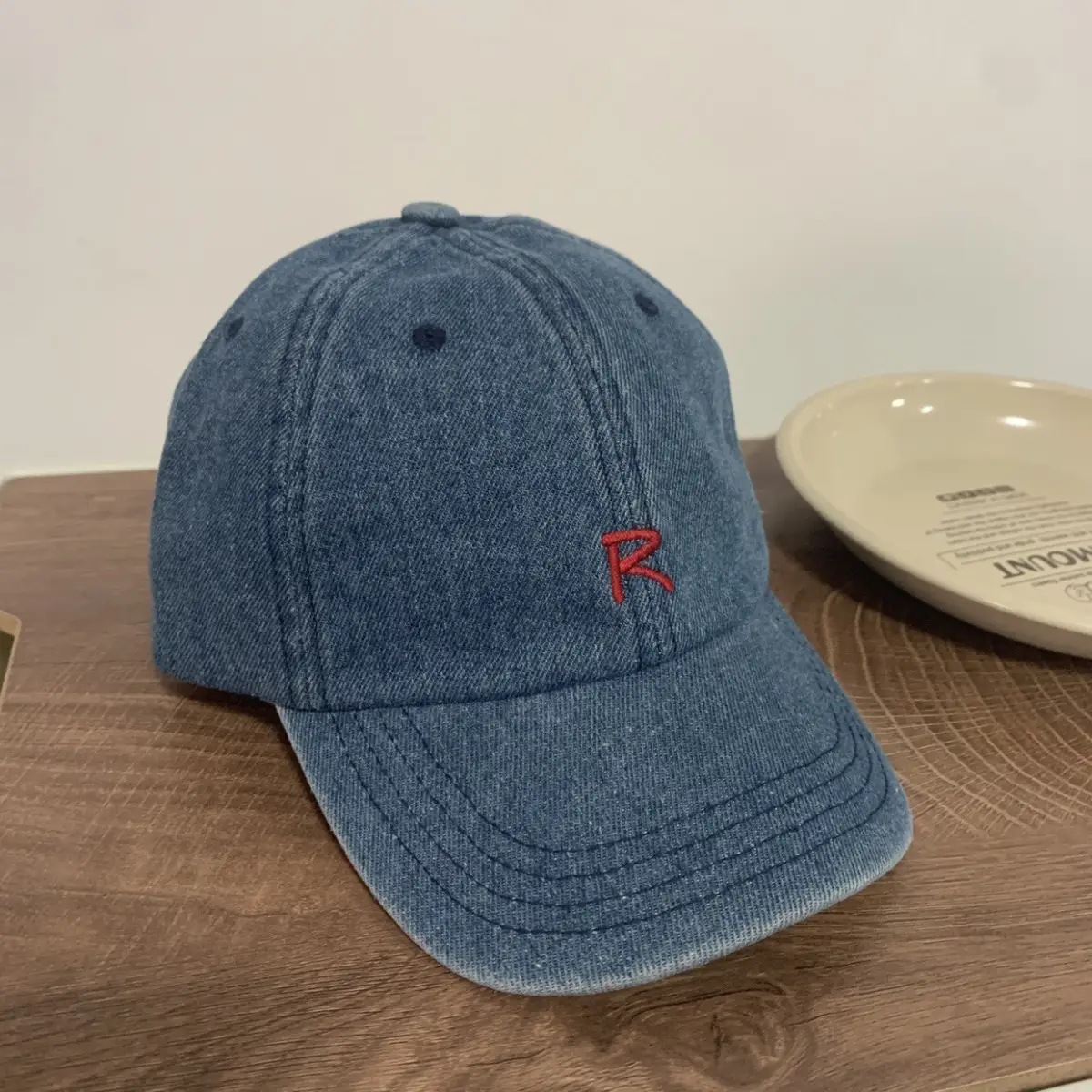 2026 New Denim Baseball Cap with R Logo - Image 7