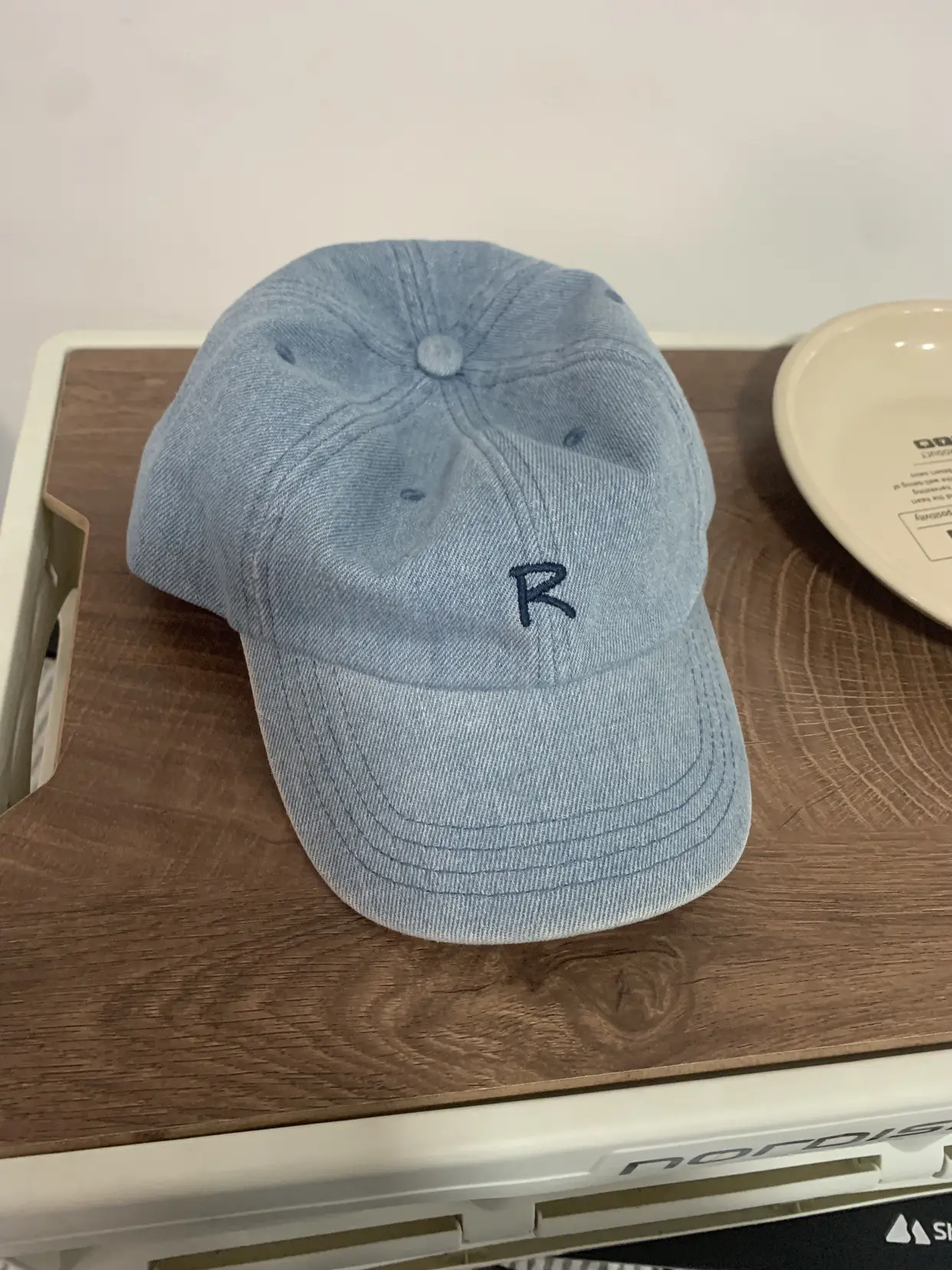 2026 New Denim Baseball Cap with R Logo — feature 1