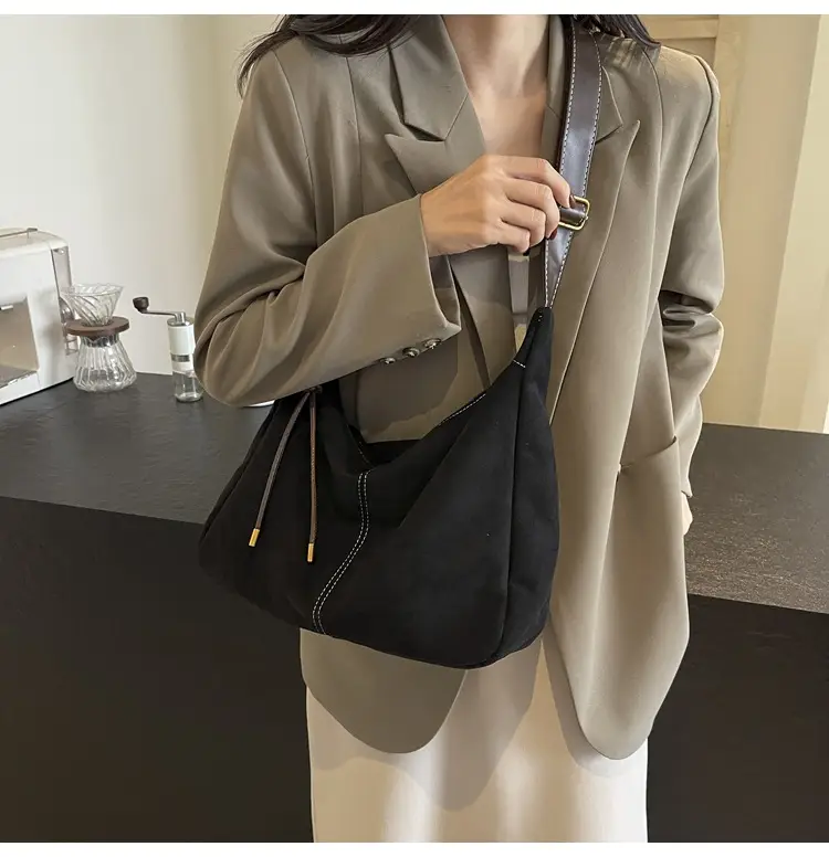 Women's Crossbody Bag Beige Brown Leather Shoulder Bag — feature 19
