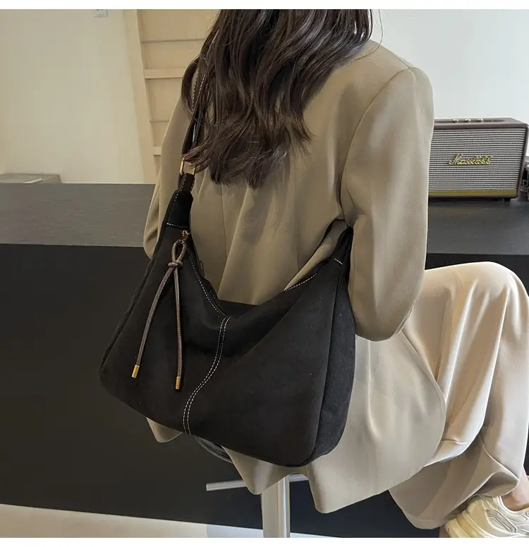 Women's Crossbody Bag Beige Brown Leather Shoulder Bag — feature 21