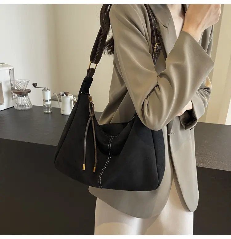 Women's Crossbody Bag Beige Brown Leather Shoulder Bag — feature 22
