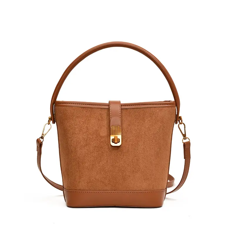 Vintage Frosted Women's Shoulder Bag Brown 2024 - Image 13