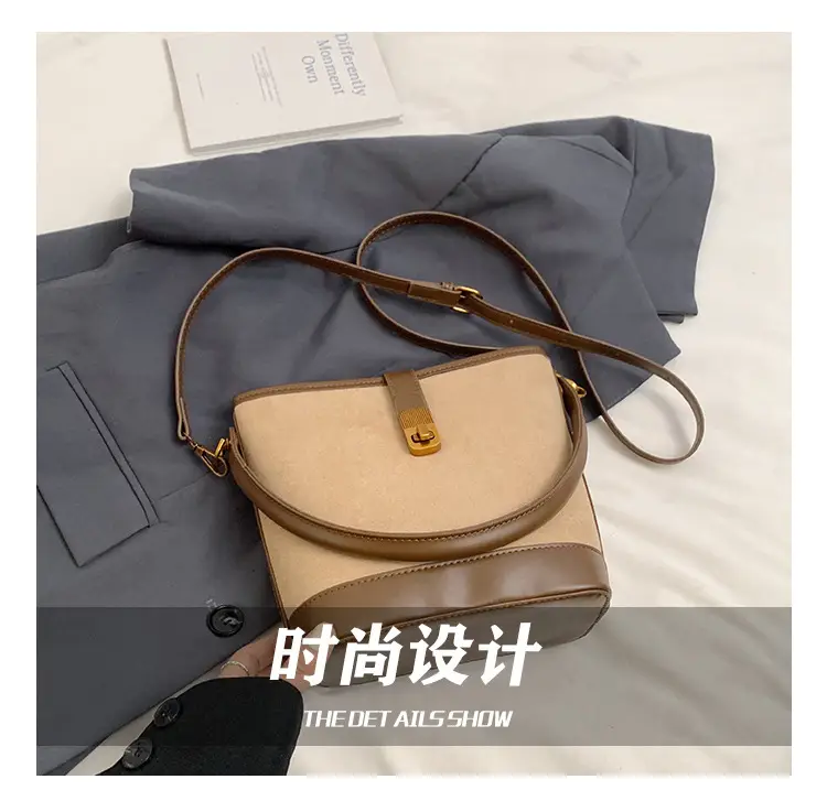 Vintage Frosted Women's Shoulder Bag Brown 2024 — feature 10