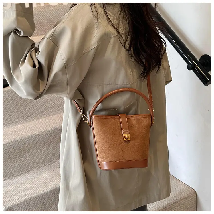 Vintage Frosted Women's Shoulder Bag Brown 2024 — feature 24