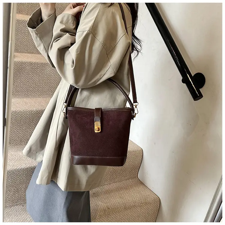 Vintage Frosted Women's Shoulder Bag Brown 2024 — feature 29