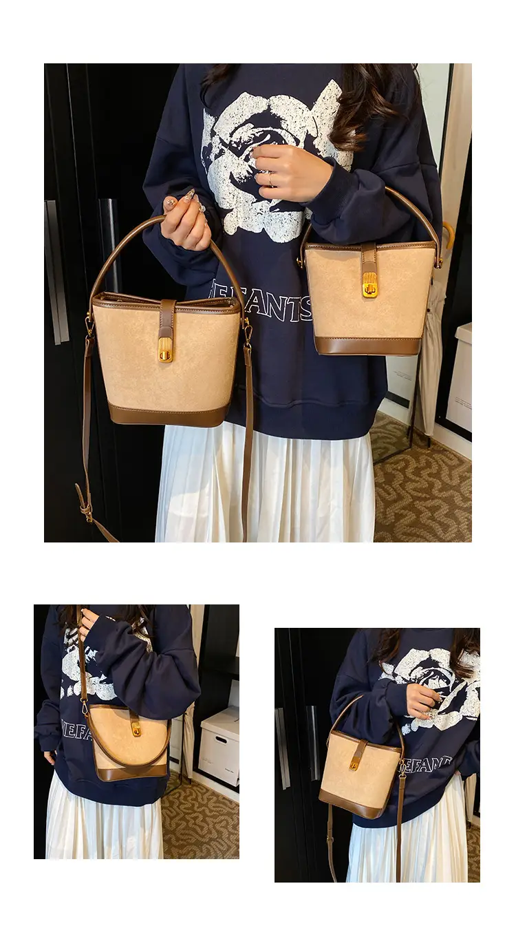 Vintage Frosted Women's Shoulder Bag Brown 2024 — feature 6