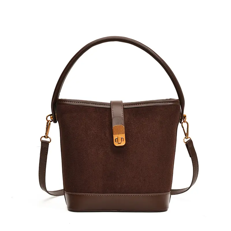 Vintage Frosted Women's Shoulder Bag Brown 2024 - Image 2