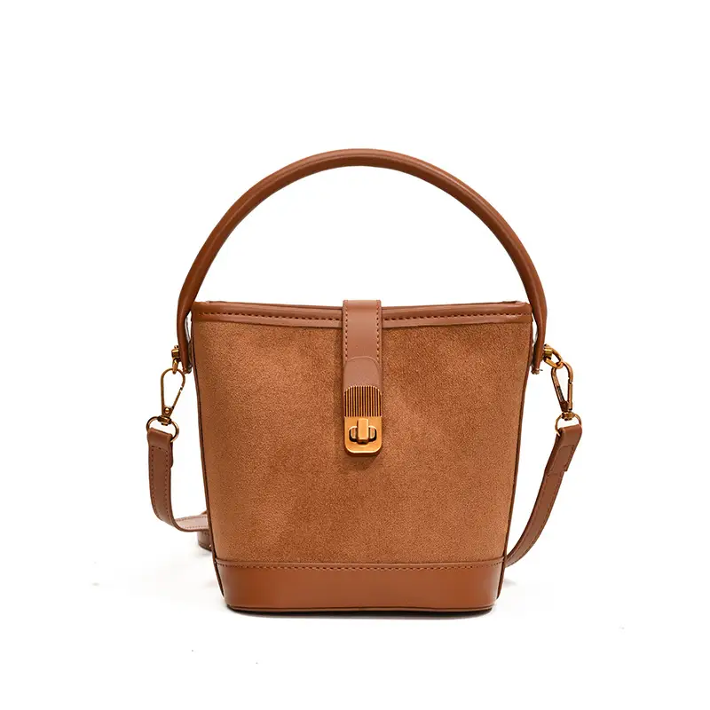 Vintage Frosted Women's Shoulder Bag Brown 2024 - Image 8