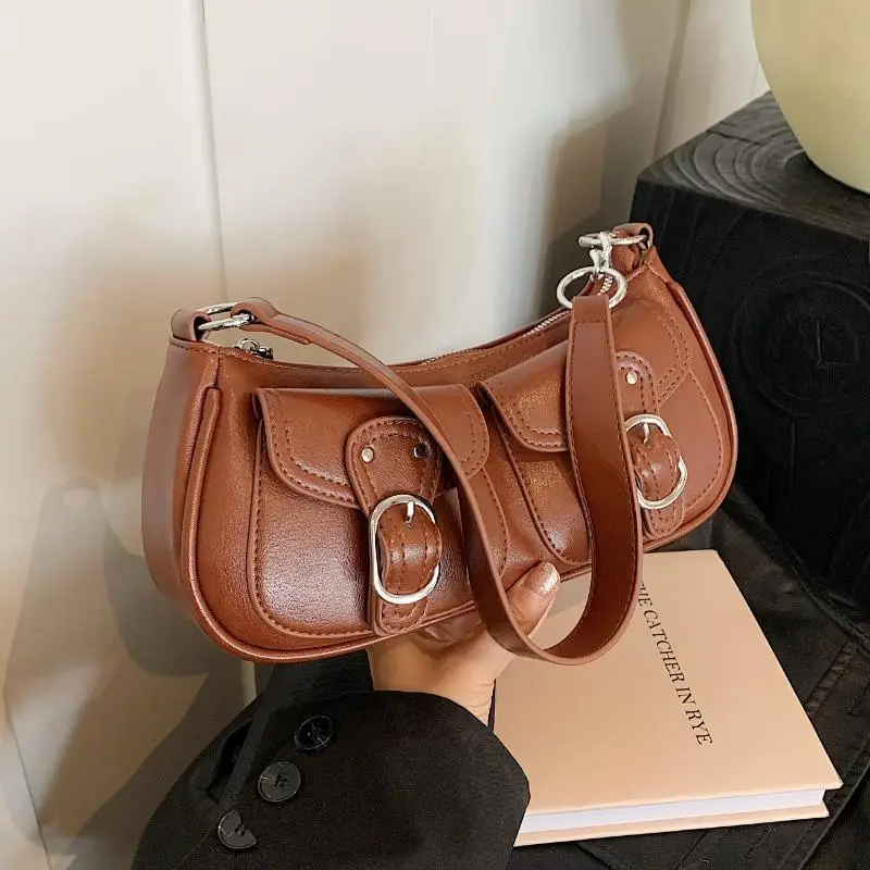 Brown Textured Crossbody Bag for Women 2024 - Image 6