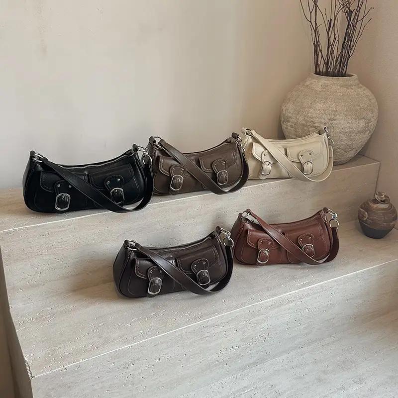 Brown Textured Crossbody Bag for Women 2024 - Image 9