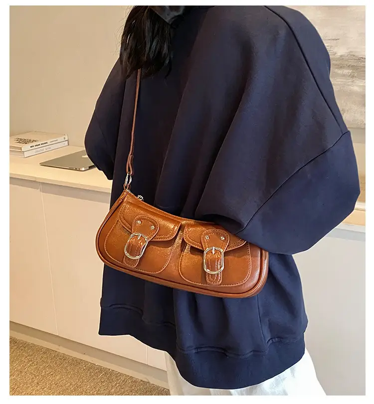 Brown Textured Crossbody Bag for Women 2024 — feature 2