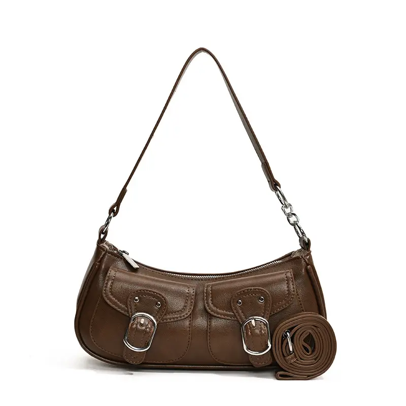 Brown Textured Crossbody Bag for Women 2024 - Image 3