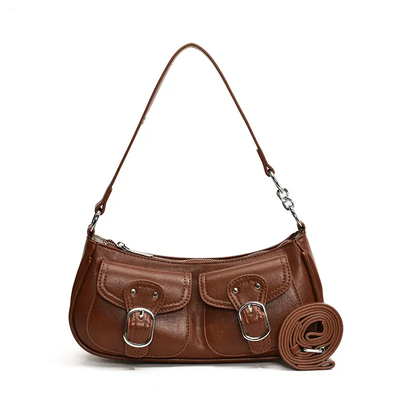 Brown Textured Crossbody Bag for Women 2024 - Image 4