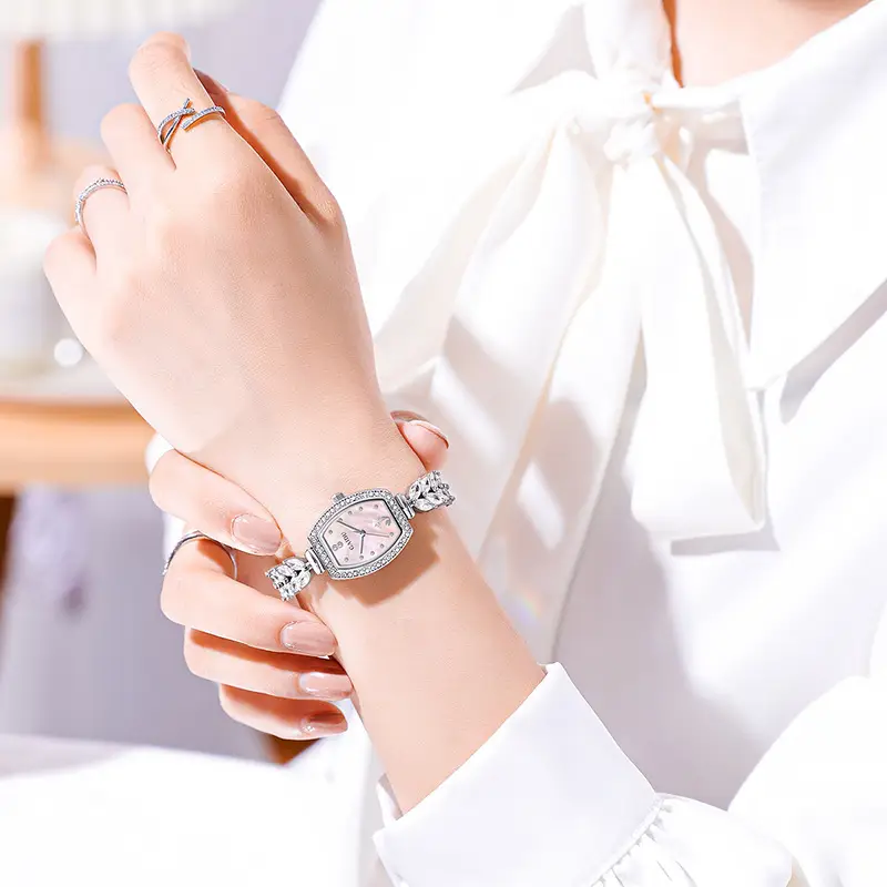 Women's Mermaid Strap Watch with Full Diamond Bracelet - Image 6