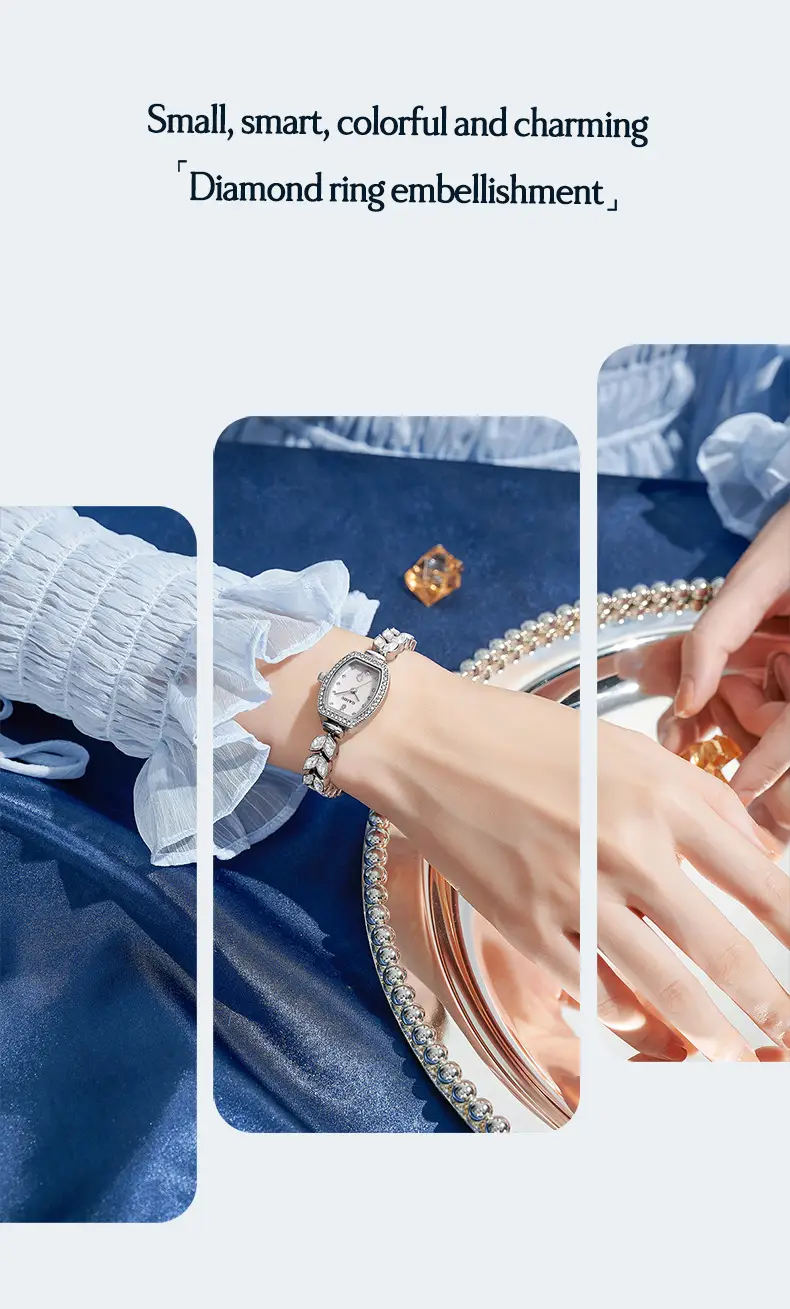 Women's Mermaid Strap Watch with Full Diamond Bracelet — feature 18