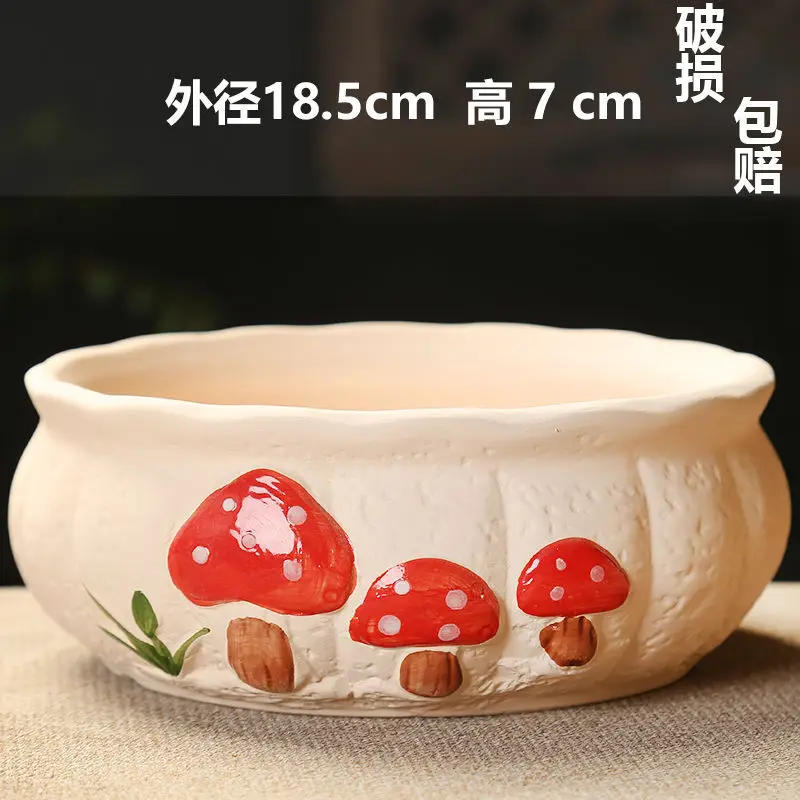 Wholesale Dropshipping Succulent Flower Pots Ceramic Clearance Sale Special Price Large Diameter Small Diameter Exquisite Small Breathable Ceramic