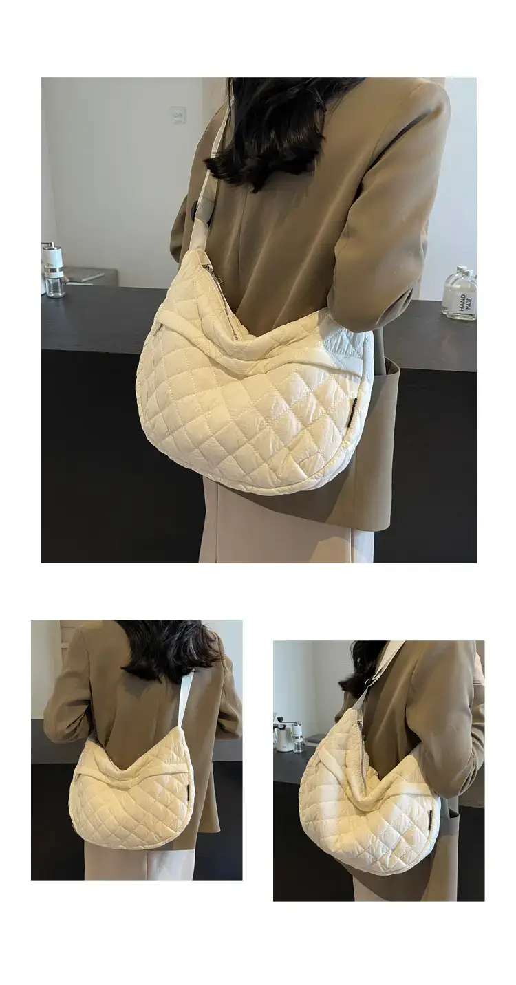 Orange Quilted Shoulder Bag for Women — feature 10