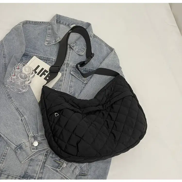 Orange Quilted Shoulder Bag for Women — feature 17