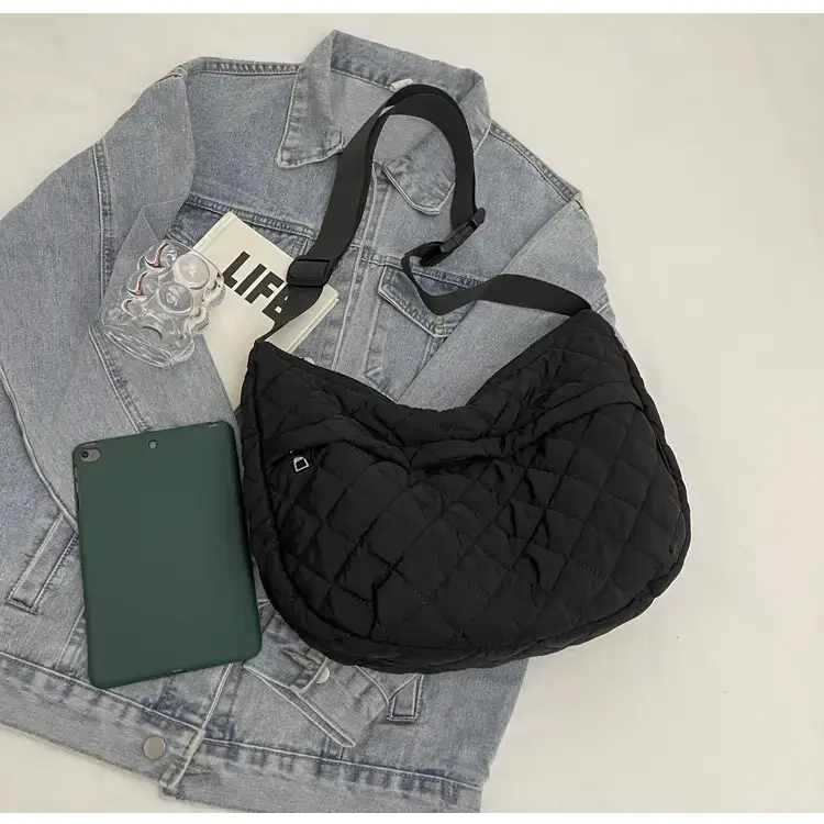 Orange Quilted Shoulder Bag for Women — feature 18