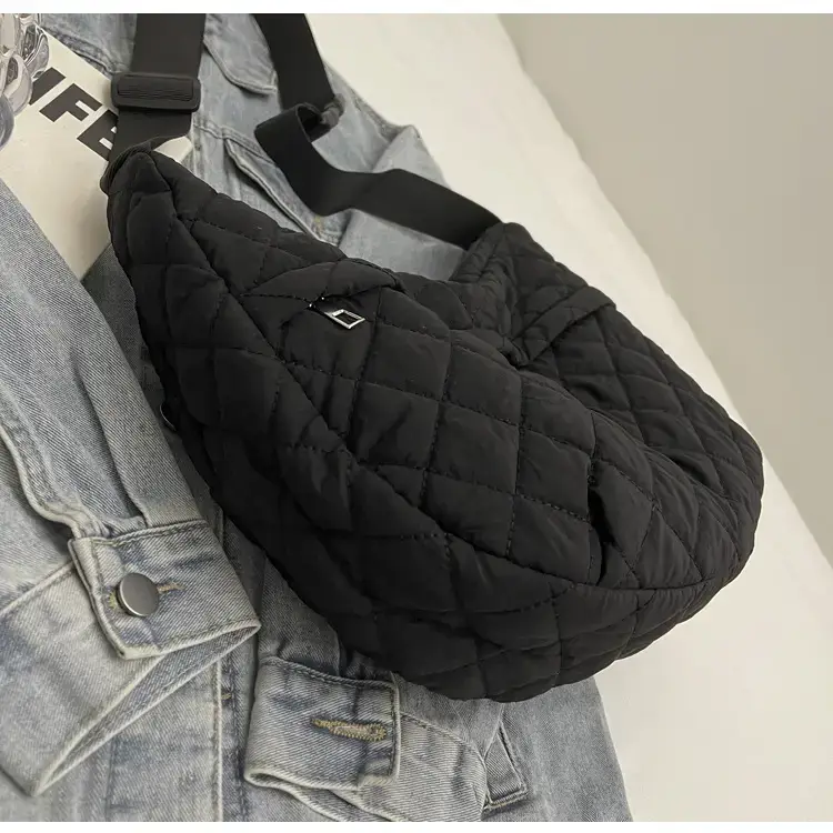 Orange Quilted Shoulder Bag for Women — feature 22