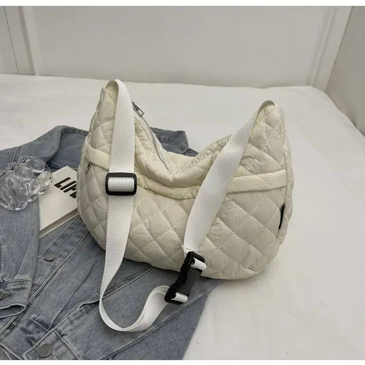 Orange Quilted Shoulder Bag for Women — feature 28