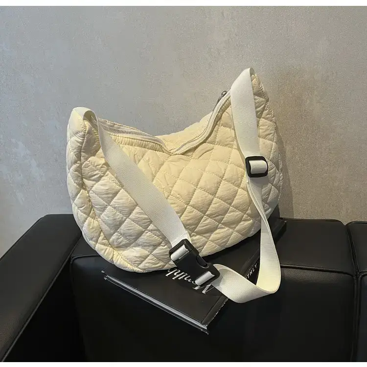 Orange Quilted Shoulder Bag for Women — feature 33