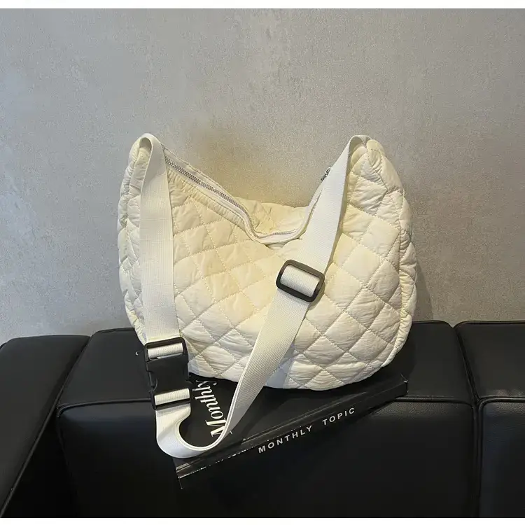 Orange Quilted Shoulder Bag for Women — feature 34