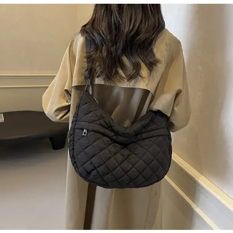 Orange Quilted Shoulder Bag for Women — feature 51