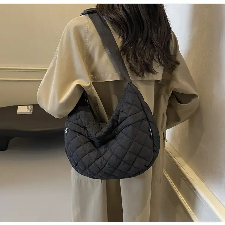 Orange Quilted Shoulder Bag for Women — feature 61