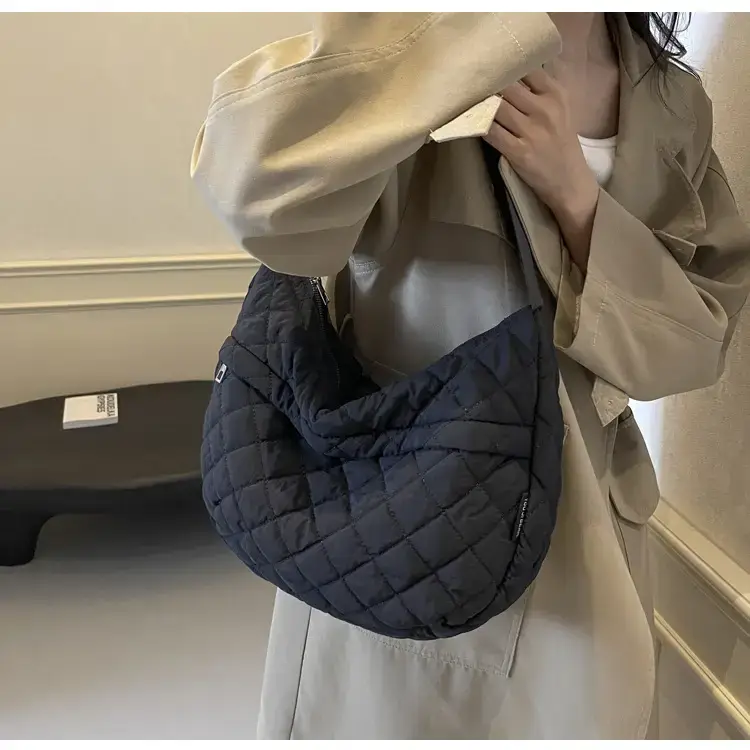 Orange Quilted Shoulder Bag for Women — feature 62