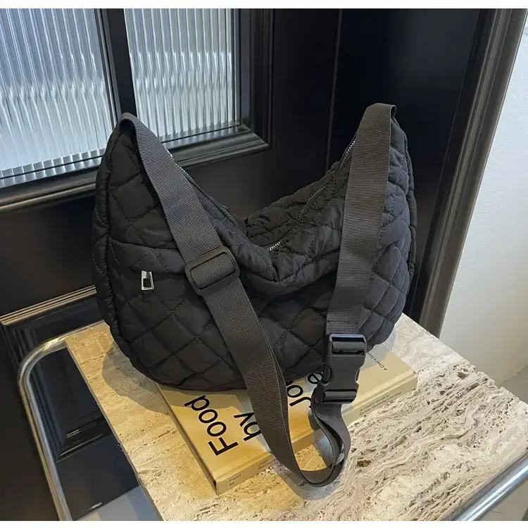Orange Quilted Shoulder Bag for Women — feature 81