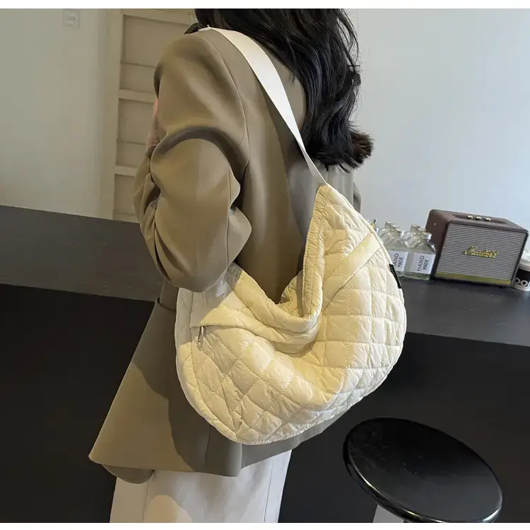 Orange Quilted Shoulder Bag for Women — feature 82