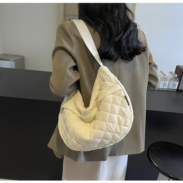 Orange Quilted Shoulder Bag for Women — feature 84