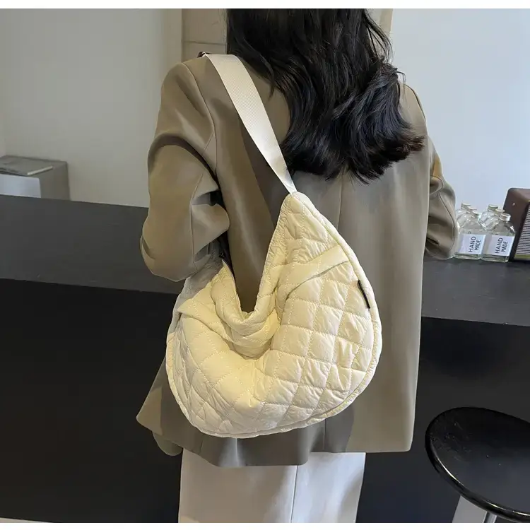 Orange Quilted Shoulder Bag for Women — feature 85
