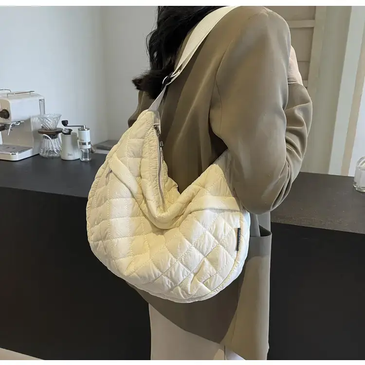 Orange Quilted Shoulder Bag for Women — feature 87