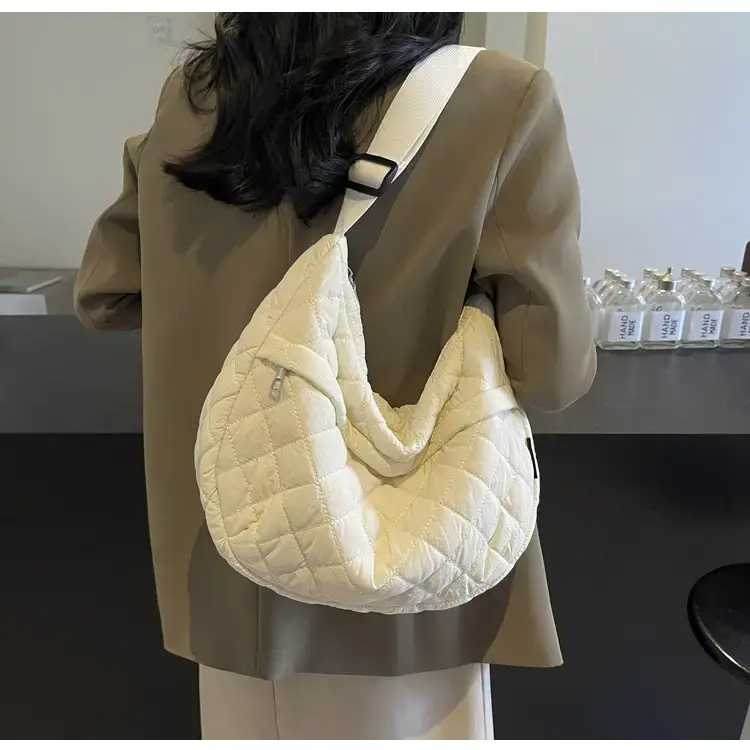Orange Quilted Shoulder Bag for Women — feature 88