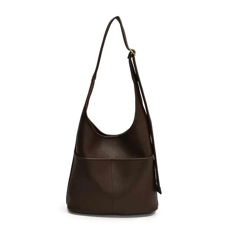 Vintage Brown Leather Shoulder Bag for Women 2024 - Image 6