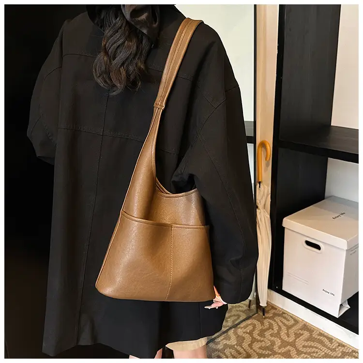 Vintage Brown Leather Shoulder Bag for Women 2024 — feature 16